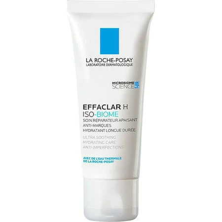 La Roche Posay Effaclar H ISO-Biome Легкий увлажняющий и регулирующий работу сальных желез крем для неровной кожи с ниацинамидом и пантенолом 40 мл: цены и характеристики