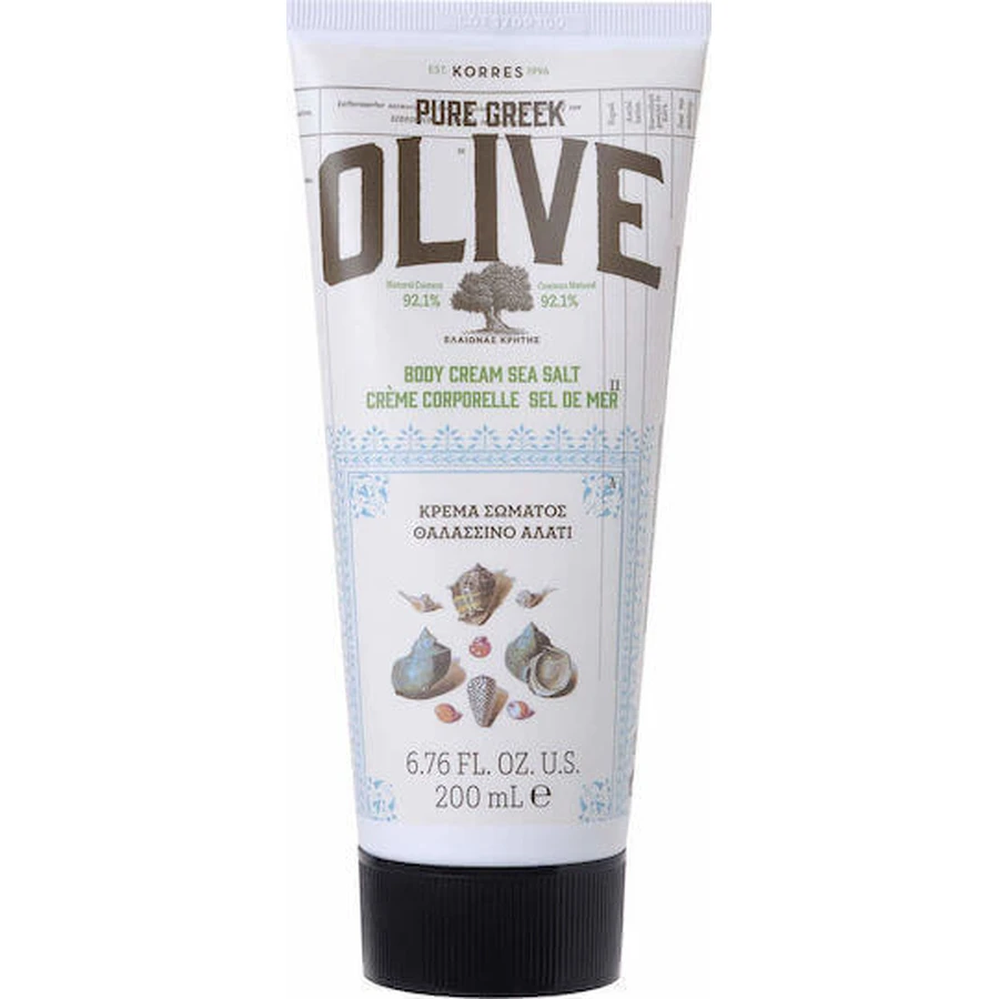 Korres Pure Greek Olive Греческая морская соль Увлажняющее молочко для тела 200 мл: цены и характеристики