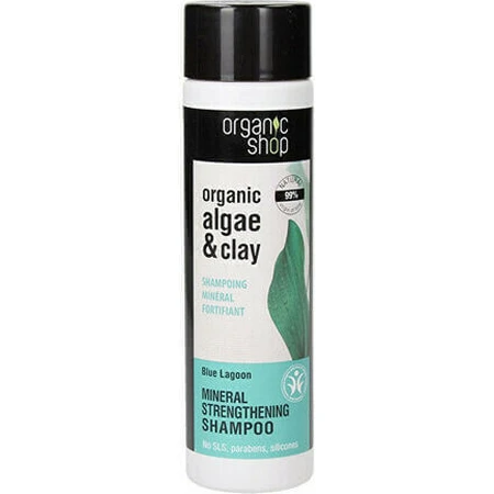 Organic Shop Органічний шампунь від випадіння волосся з водоростями та глиною для всіх типів волосся 280 мл: ціни та характеристики