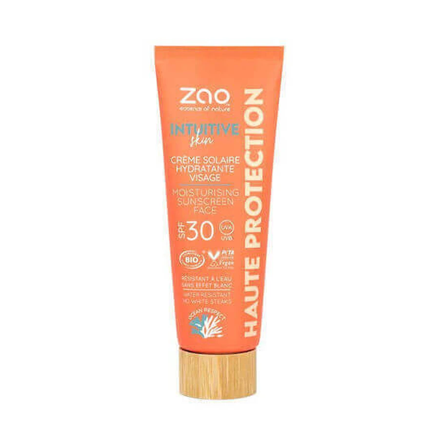 Zao Organic Makeup Intuitive Skin Водостойкий солнцезащитный крем для лица SPF30 50 мл: цены и характеристики