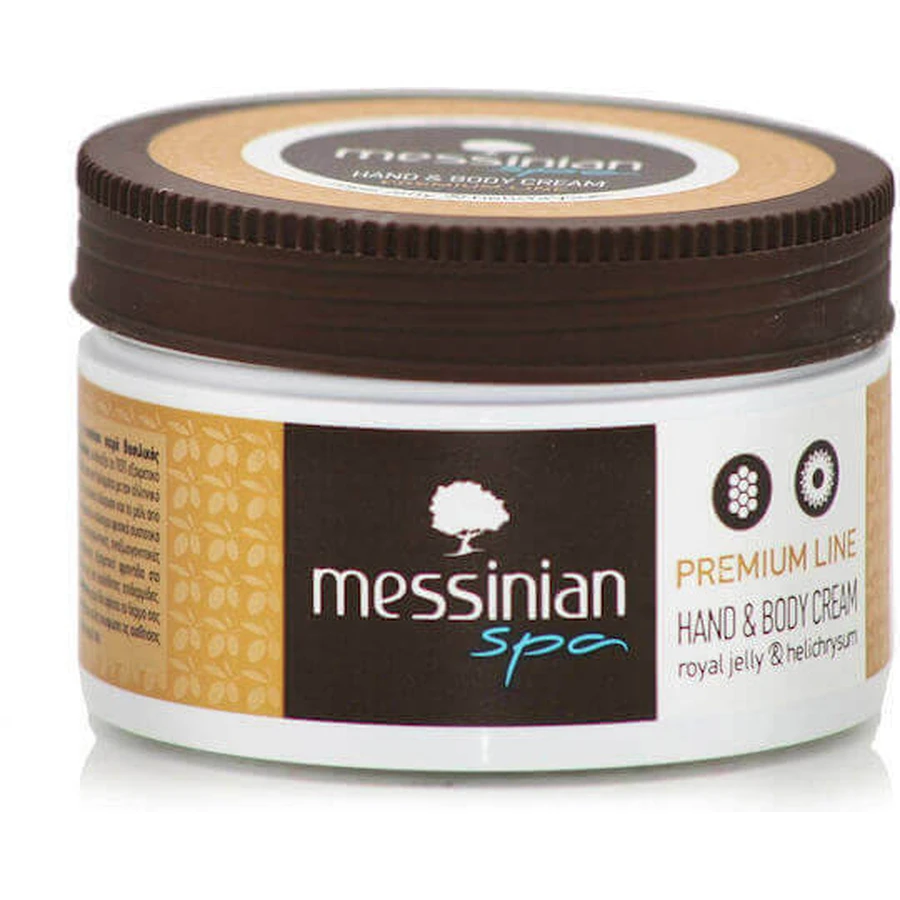 Зволожуючий крем для тіла Messinian Spa Premium Line з маточним молочком та геліхризом для дуже сухої та чутливої шкіри 250 мл: ціни та характеристики