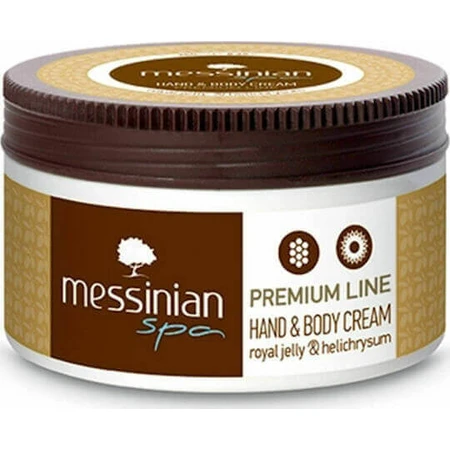 Зволожуючий крем для тіла Messinian Spa Premium Line з маточним молочком та геліхризом для дуже сухої та чутливої шкіри 250 мл: ціни та характеристики