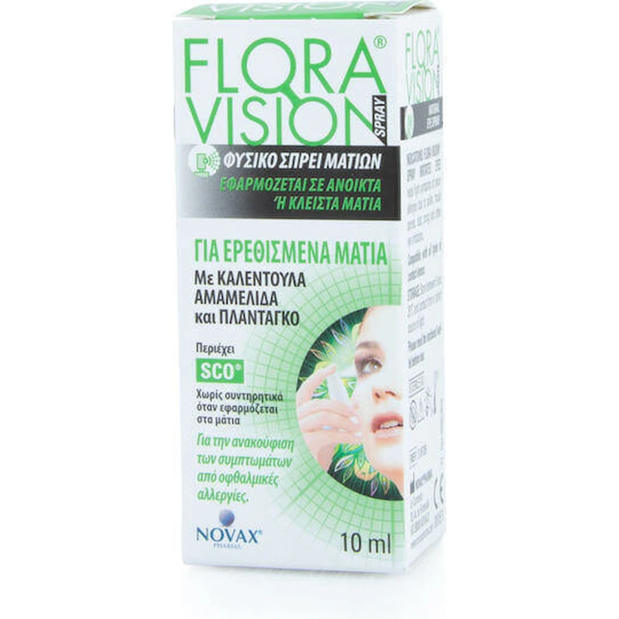 Novax Pharma Flora Vision Спрей для глаз с гиалуроновой кислотой 10 мл: цены и характеристики