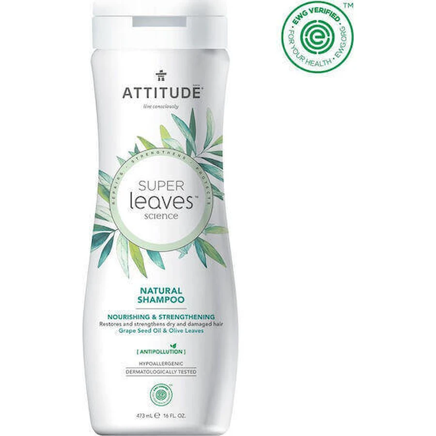 Attitude Super Leaves Натуральний шампунь від випадіння волосся для чутливої шкіри голови для всіх типів волосся 473 мл: ціни та характеристики