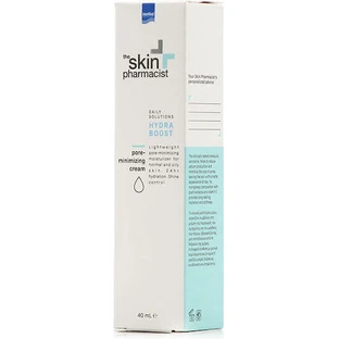 InterMed Skin Pharmacist Hydra Boost Зволожуючий крем для обличчя 24 години з алое вера 40 мл для мінімізації пор