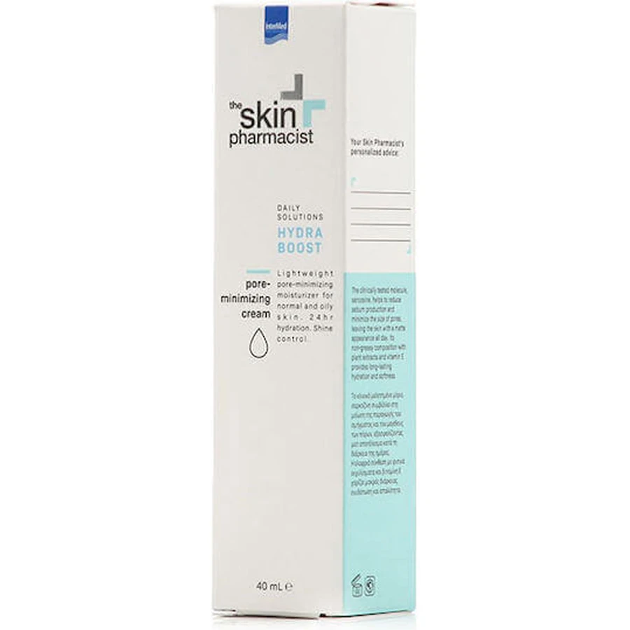 InterMed Skin Pharmacist Hydra Boost Зволожуючий крем для обличчя 24 години з алое вера 40 мл для мінімізації пор: ціни та характеристики