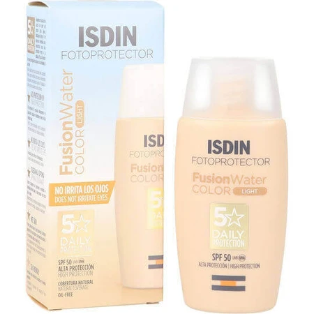 Isdin Photoprotector Fusion Water Сонцезахисний крем для обличчя SPF50 зі світлим пігментом 50 мл: ціни та характеристики