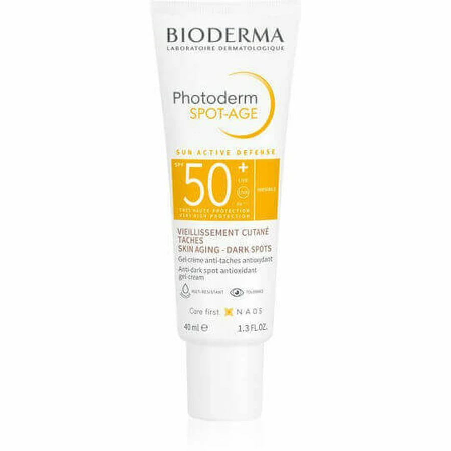 Bioderma Photoderm Spot-Age Водостойкий солнцезащитный крем для лица SPF50 40 мл: цены и характеристики