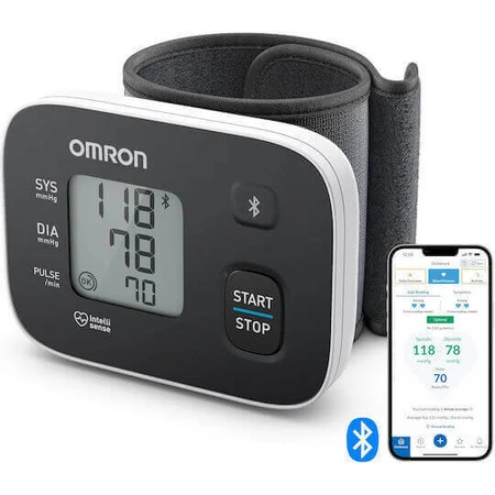 Omron RS3 Intelli IT интернет-магазин Bluetooth наручный измеритель артериального давления HEM-6161T-D: цены и характеристики