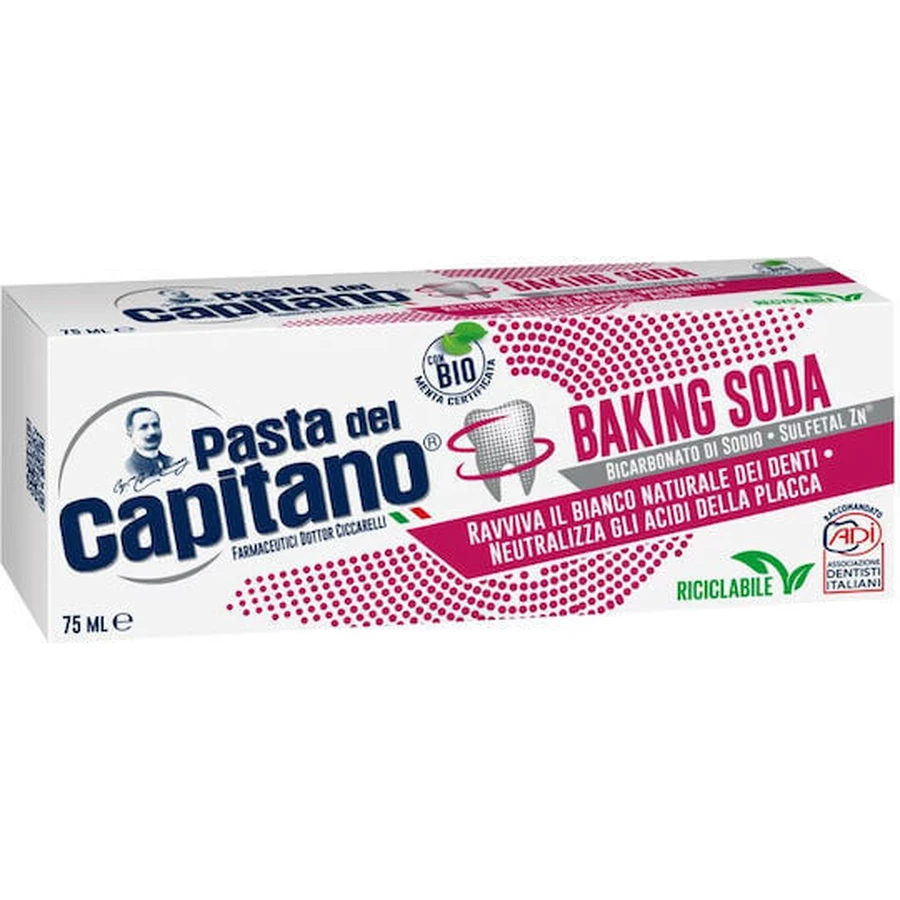 Pasta del Capitano Зубная паста для отбеливания и удаления зубного налета 75 мл: цены и характеристики