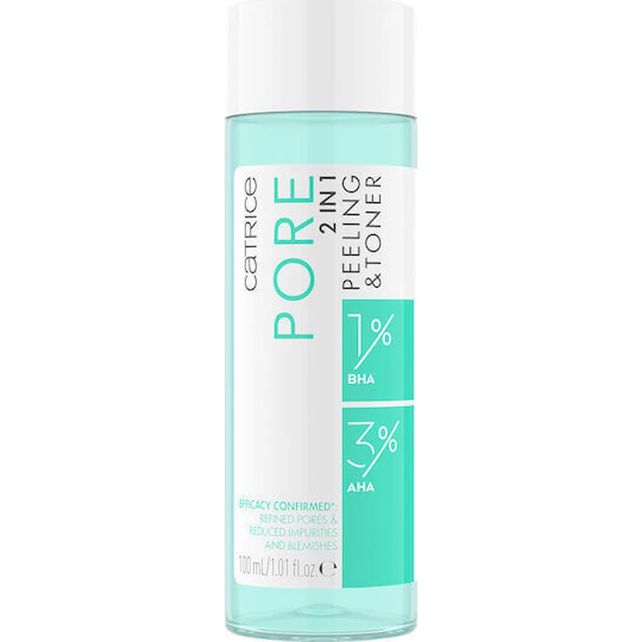 Catrice Cosmetics Pore 2-в-1 Тонер-пилинг для лица 100 мл: цены и характеристики