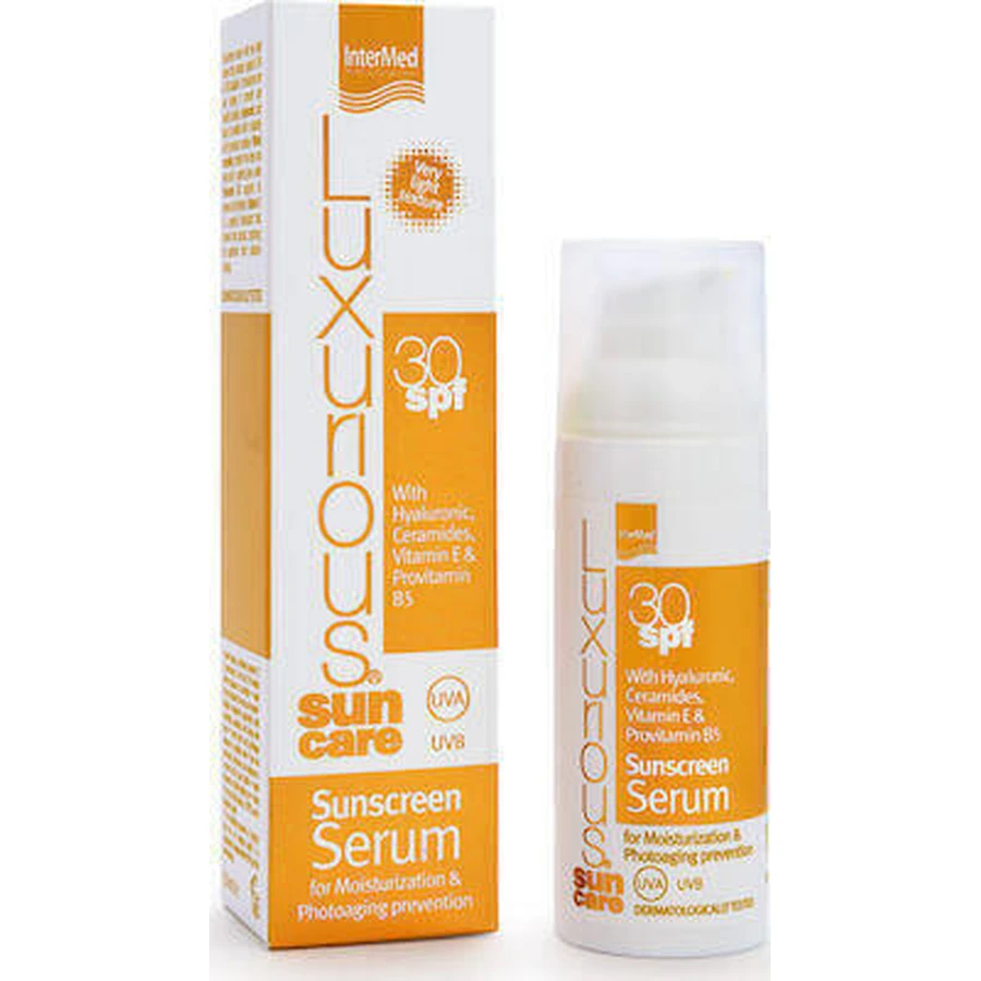 Сонцезахисний лосьйон для обличчя InterMed Luxurious Sunscreen Сонцезахисний лосьйон для обличчя SPF30 50мл: ціни та характеристики