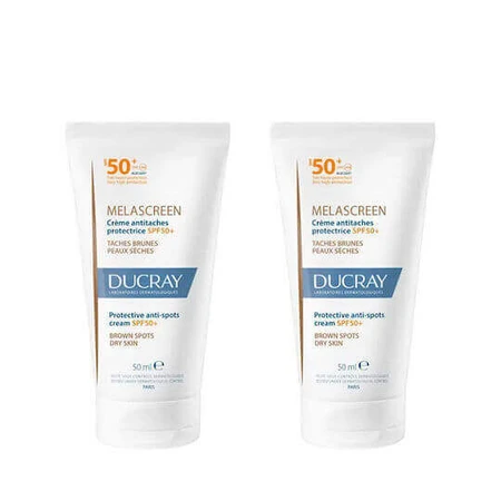 Ducray Melascreen UV SPF 50+ Rich Waterproof Cream Сонцезахисний крем для обличчя SPF50+ 2х40мл: ціни та характеристики