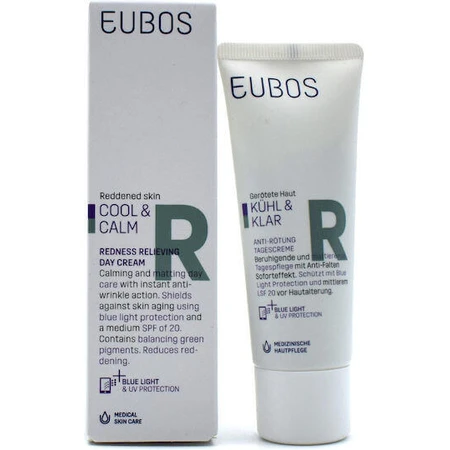 Eubos Cool & Calm Увлажняющий дневной крем для лица с SPF20 против покраснений с пантенолом 40 мл: цены и характеристики