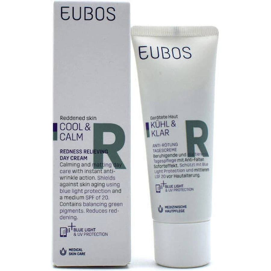Eubos Cool & Calm Увлажняющий дневной крем для лица с SPF20 против покраснений с пантенолом 40 мл: цены и характеристики
