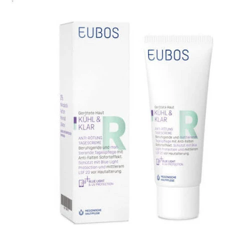 Eubos Cool & Calm Увлажняющий дневной крем для лица с SPF20 против покраснений с пантенолом 40 мл: цены и характеристики