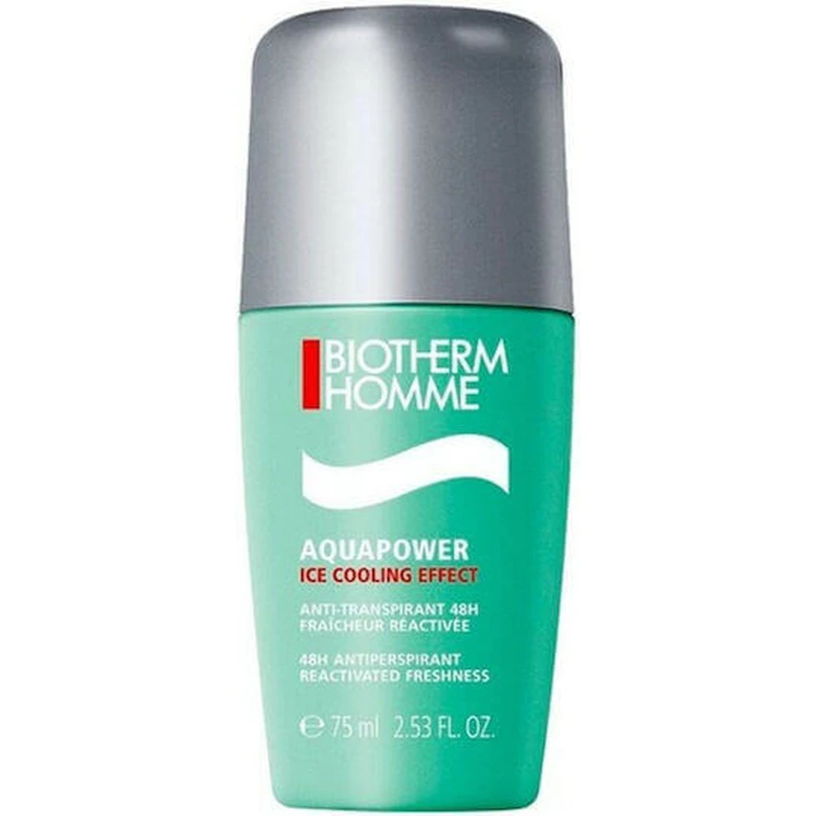 Дезодорант Biotherm Homme Aquapower Ice Cooling 48h Control Дезодорант 48h в рулоні 75мл: ціни та характеристики