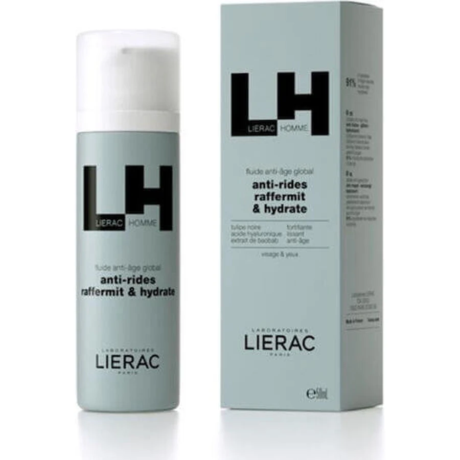 Lierac Homme Мужской увлажняющий, антивозрастной и тонизирующий крем для лица с гиалуроновой кислотой 50 мл: цены и характеристики