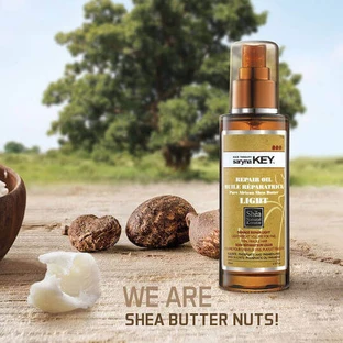 Saryna Key Pure Africa Shea Pure Africa Shea Damage Repair Легкое масло для волос для восстановления поврежденных волос против секущихся кончиков 50 мл