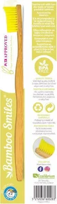 Зубна щітка Bamboo Smiles середня жовта FWL02586