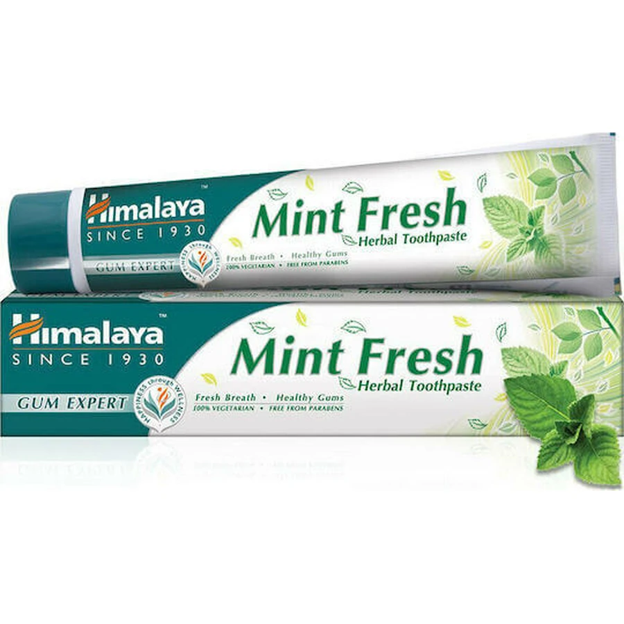 Himalaya Wellness Мятная свежесть Травяная зубная паста против зубного налета 75 мл: цены и характеристики