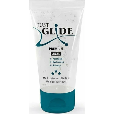 Just Glide Premium Anal Anal Lubricant Пантенол и гиалуроновая медицинская анальная смазка 50 мл: цены и характеристики