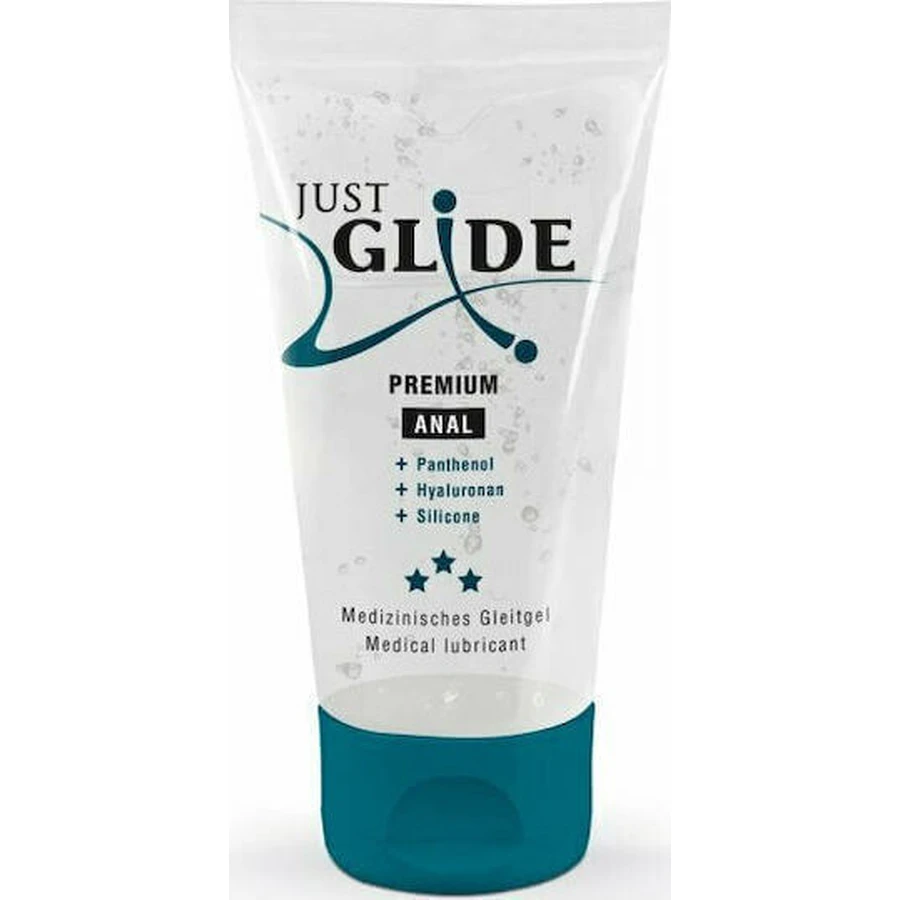 Just Glide Premium Anal Anal Lubricant Пантенол и гиалуроновая медицинская анальная смазка 50 мл: цены и характеристики