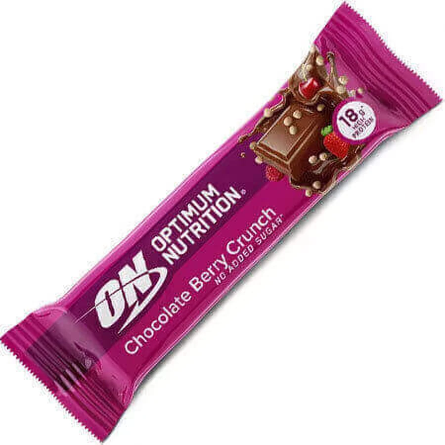 Optimum Nutrition Protein Bar Протеиновый батончик с 18 гр. белка и вкусом шоколадно-ягодного хруста 55 гр.: цены и характеристики