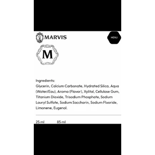 Marvis Whitening Mint отбеливающая зубная паста 10 мл