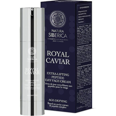 Natura Siberica Royal Caviar Royal Caviar Extra-Lifting Peptide 24h Зволожуючий та омолоджуючий денний крем для обличчя з ікрою та пептидом 50 мл: ціни та характеристики
