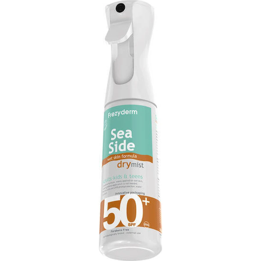 Frezyderm Sea Side Dry Mist Міст для обличчя та тіла водонепроникний з сонцезахисним фактором SPF50 300 мл: ціни та характеристики