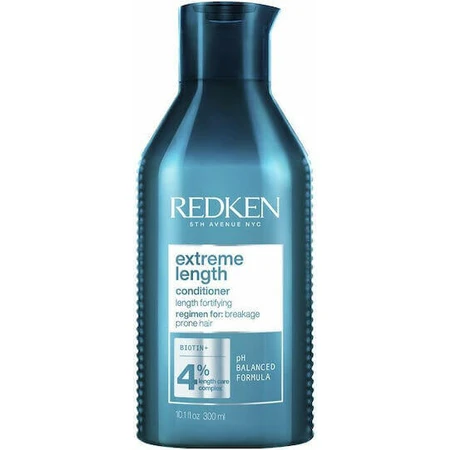 Redken Extreme Length 4% відновлювальний/живильний кондиціонер для всіх типів волосся 300 мл: ціни та характеристики