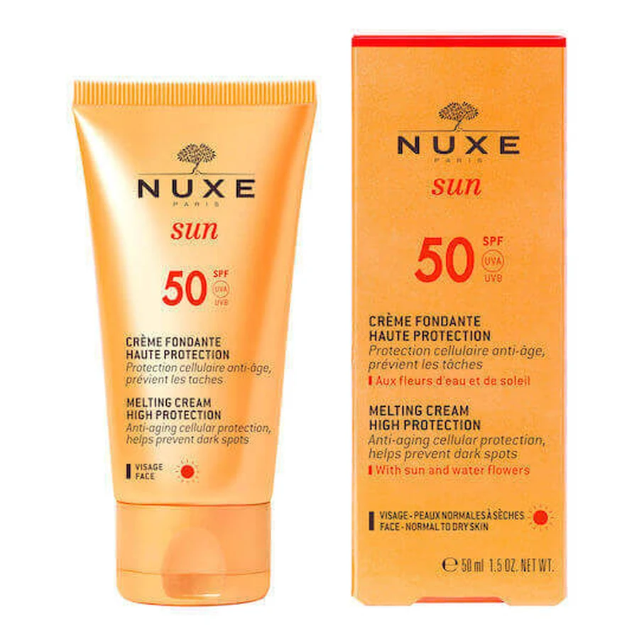 Сонцезахисний крем для обличчя Nuxe Sun Melting SPF50 50 мл: ціни та характеристики