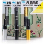 Vican Herb Держатель для сигарет золотой + 12 фильтров + серебряный кисет для отказа от курения 12шт: цены и характеристики