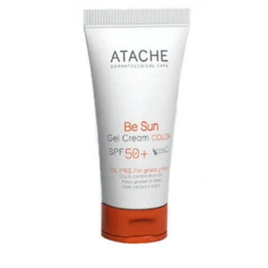 Сонцезахисний гель для обличчя Atache Be Sun SPF50 з пігментом 50 мл: ціни та характеристики