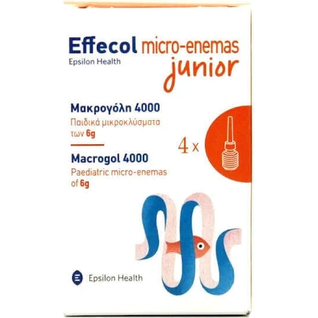 Epsilon Health Micro-Enemas Junior Drops Macrogol 4000 4 x 6gr: цены и характеристики