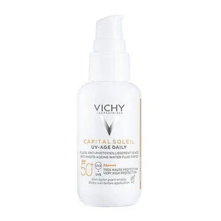 Vichy Capital Soleil UV-Age Щоденний сонцезахисний крем для обличчя SPF50 зі світлим пігментом 40 мл