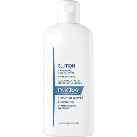 Шампунь для волос Ducray Elution для чувствительной кожи головы против перхоти и выпадения волос для всех типов волос 200 мл: цены и характеристики