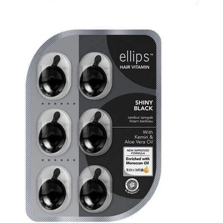 Ellips Блестящая ампула для черных волос 6x1 мл: цены и характеристики