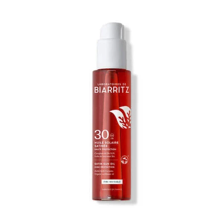 Laboratories de Biarritz Satin Sun Mineral Мінеральна сонцезахисна олія для обличчя та тіла SPF30 125 мл Спрей 125 мл: ціни та характеристики