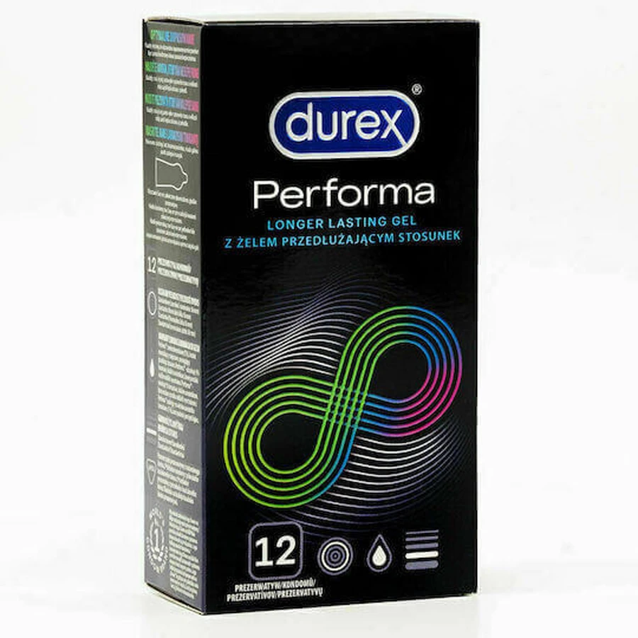 Пресерванти Durex Prezervatives Performa з ефектом затримки 12шт: ціни та характеристики