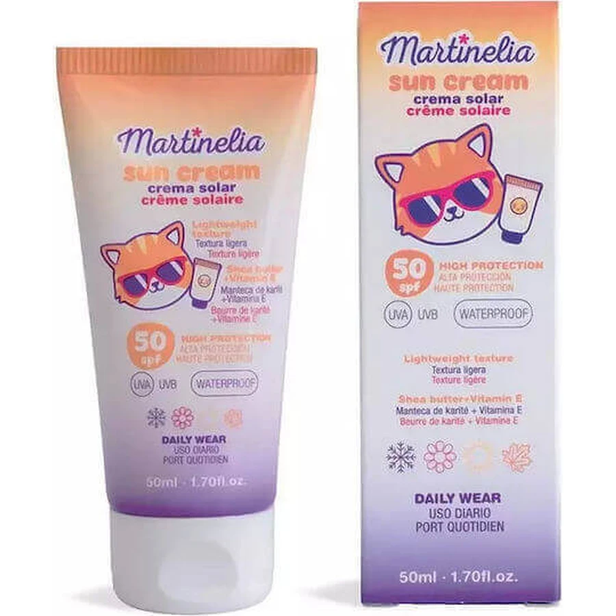 Martinelia Daily Wear Waterproof Kids Sun Cream Emulsion SPF50 50ml 90350: цены и характеристики