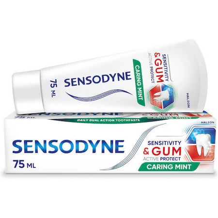 Зубна паста Sensodyne Sensitivity & Gum для чутливих зубів та ясен з м'ятою і гінгівітом 75мл: ціни та характеристики