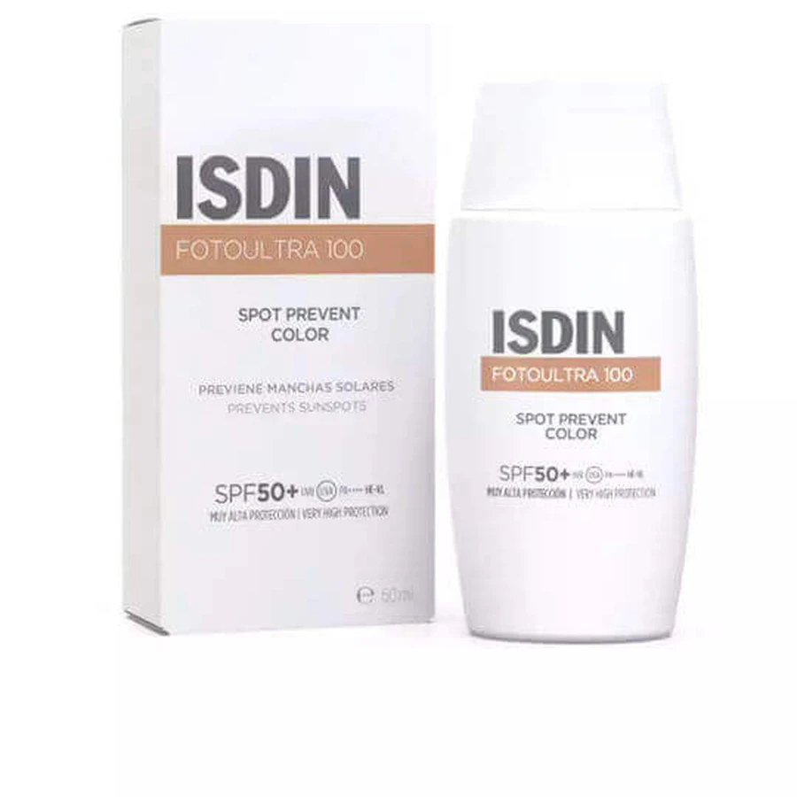 Водостійкий сонцезахисний крем для обличчя Isdin Foto Ultra 100 SPF50+ з пігментом 50 мл: ціни та характеристики