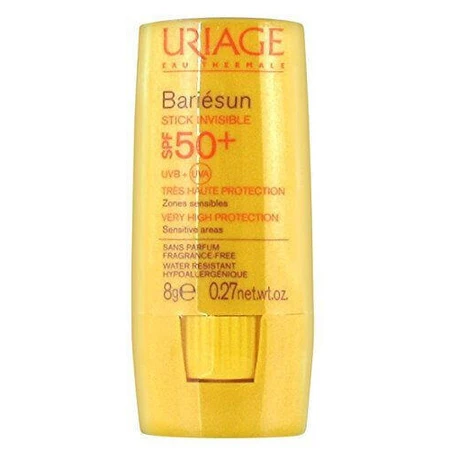 Uriage Bariesun Mineral Мінеральний сонцезахисний крем без запаху Мінеральний сонцезахисний крем водостійкий стік Мінеральний сонцезахисний крем водостійкий стік для обличчя захист від сонця (SPF50) 8гр: ціни та характеристики