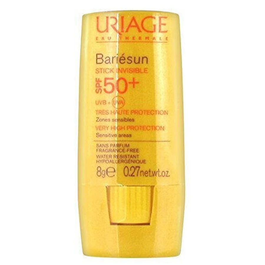 Uriage Bariesun Mineral Мінеральний сонцезахисний крем без запаху Мінеральний сонцезахисний крем водостійкий стік Мінеральний сонцезахисний крем водостійкий стік для обличчя захист від сонця (SPF50) 8гр: ціни та характеристики