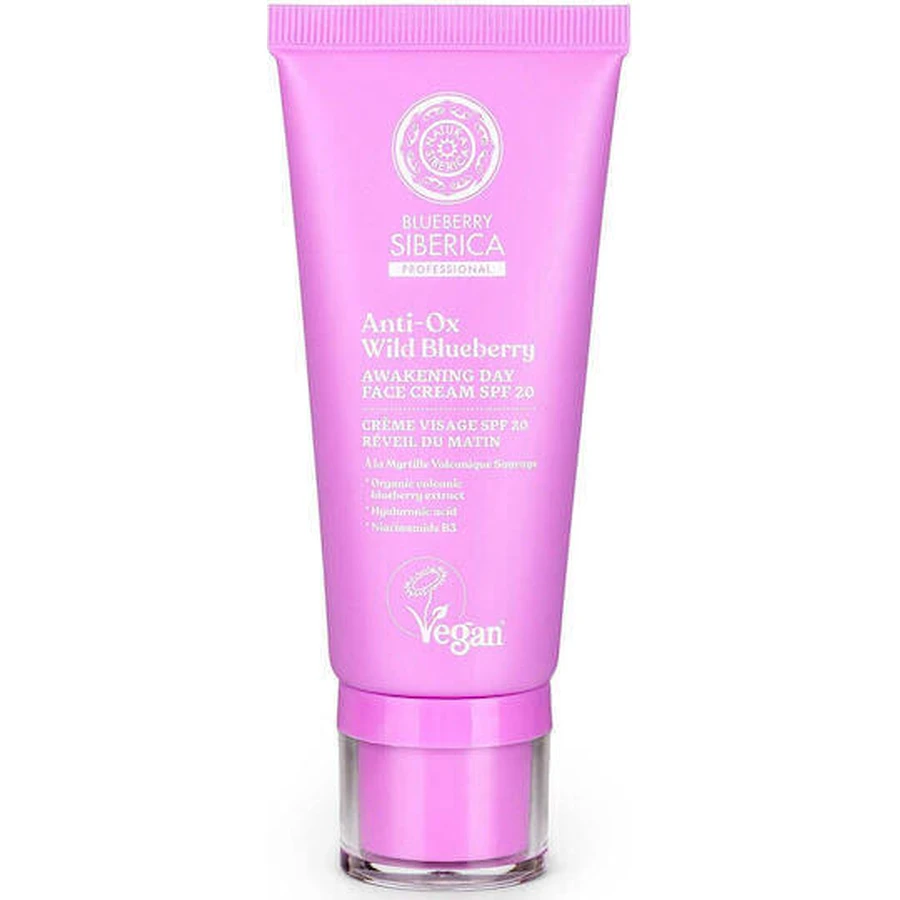 Natura Siberica Anti-Ox Wild Blueberry Увлажняющий дневной крем для лица с SPF20 и гиалуроновой кислотой 50 мл: цены и характеристики