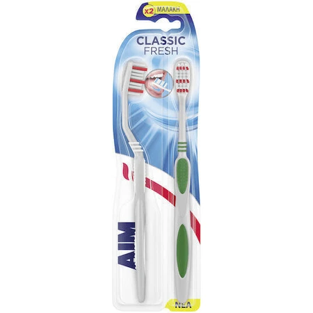 AIM Classic Fresh зубна щітка м'яка 2шт: ціни та характеристики