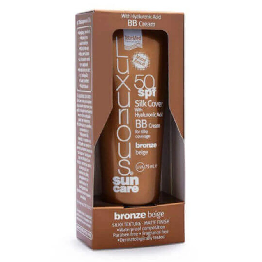 InterMed Luxurious Sun Care Luxurious Sun Care Водостойкий солнцезащитный крем для лица SPF50 с бронзово-бежевым оттенком 75 мл: цены и характеристики