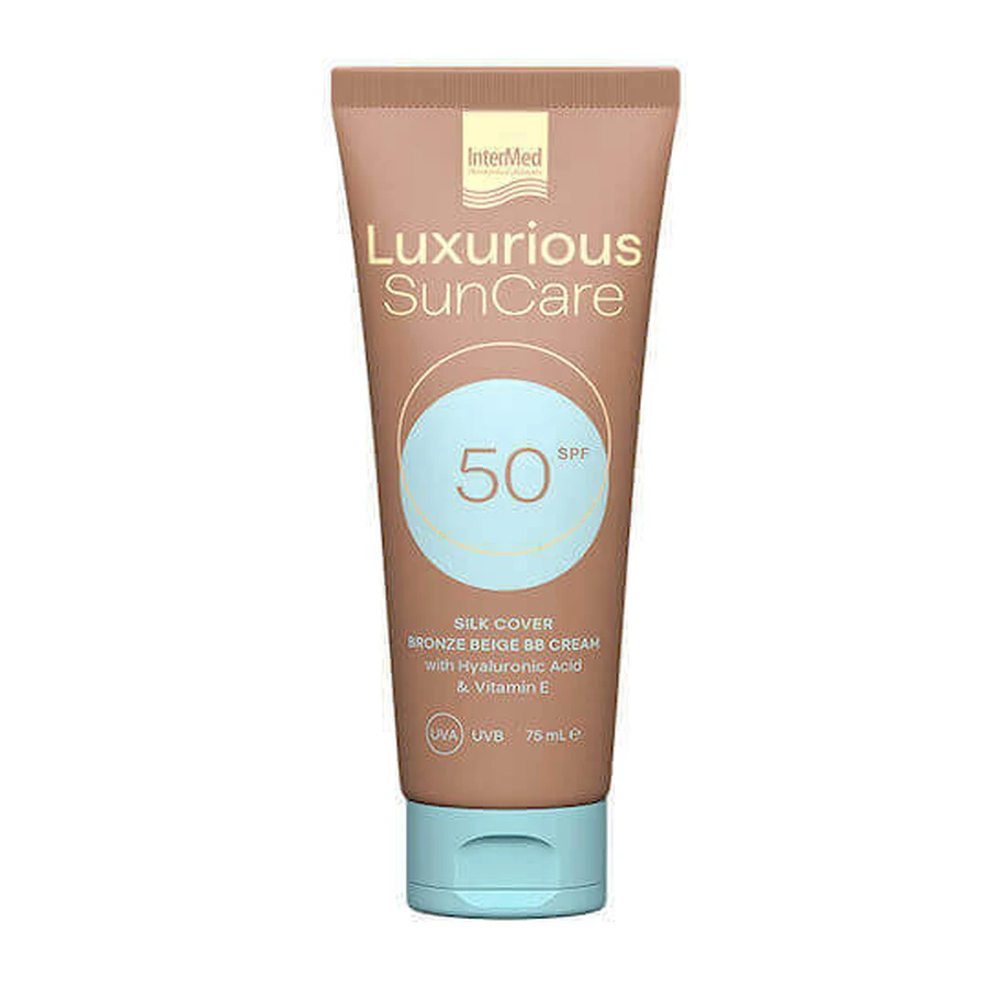 InterMed Luxurious Sun Care Luxurious Sun Care Водостойкий солнцезащитный крем для лица SPF50 с бронзово-бежевым оттенком 75 мл: цены и характеристики